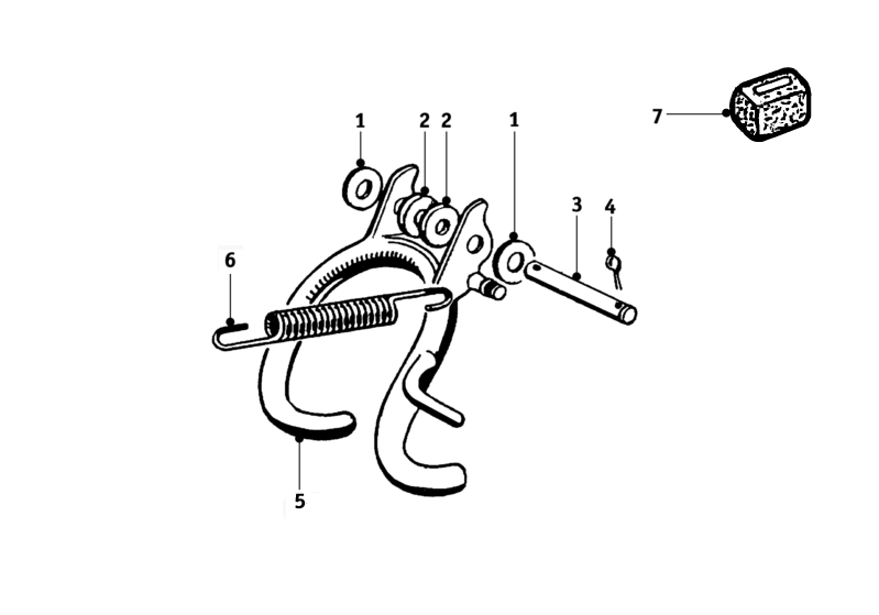 BMW R51-2 to R68 Centerstand