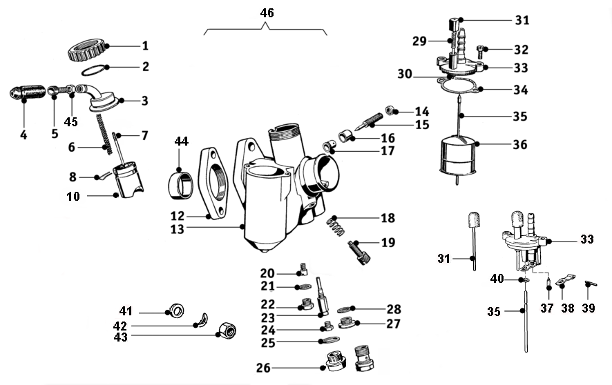 BMW R50 to R69S Carburetor