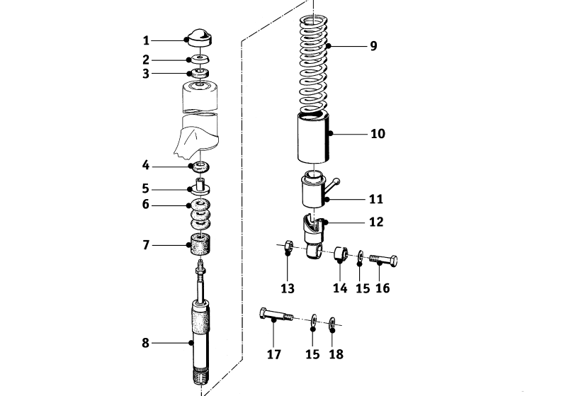 Rear suspension R50 - R69S - Salis Parts Salis Parts