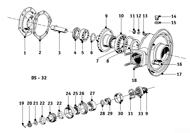 Final drive R26 - R27 - Salis Parts Salis Parts