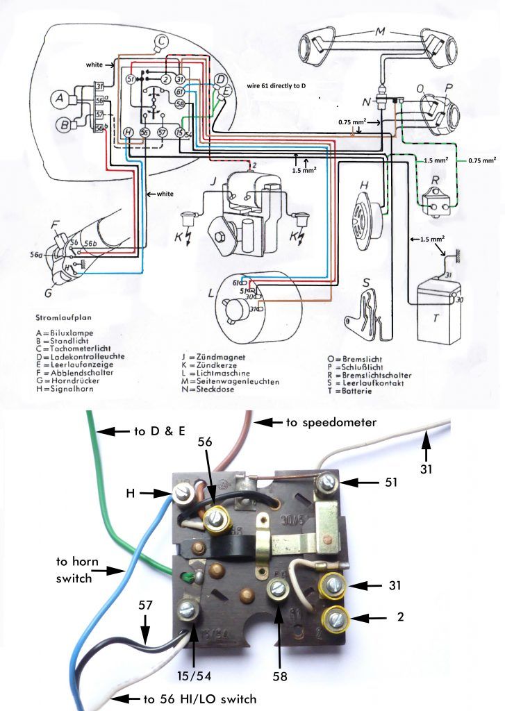 Wiring diagram R51/3 - R68 - Salis Parts Salis Parts