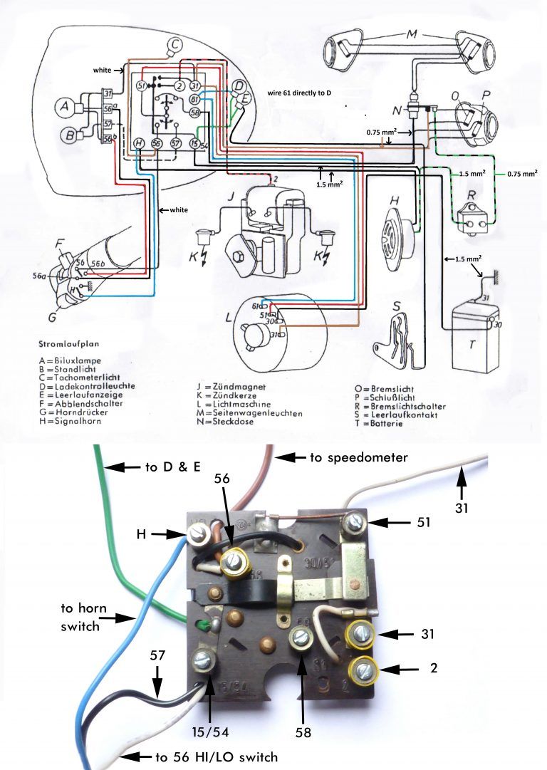 Wiring diagram R51/3 - R68 - Salis Parts Salis Parts