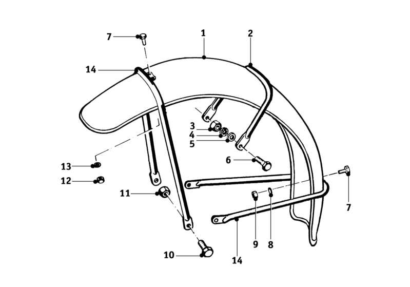 BMW R68 Front fender