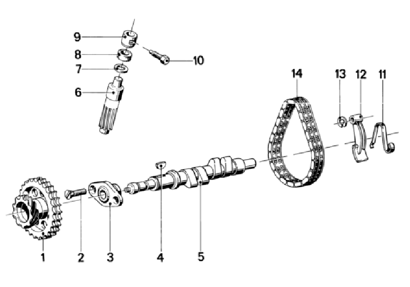 BMW R50-5 to R90S Camshaft