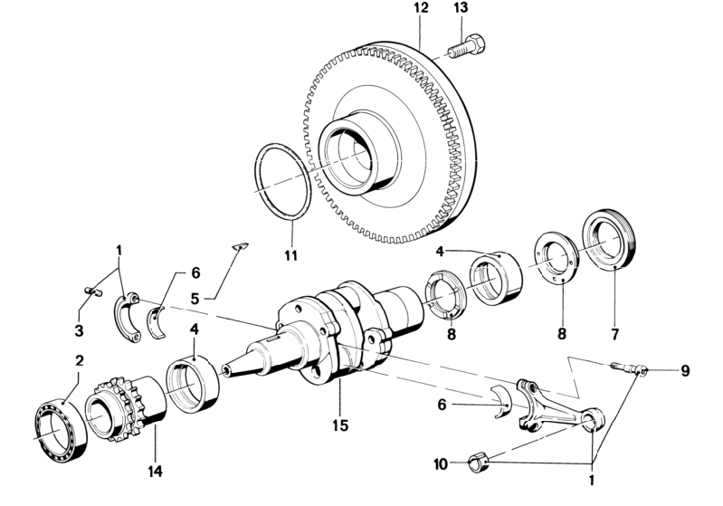 BMW R50-5 to R90S Crankshaft