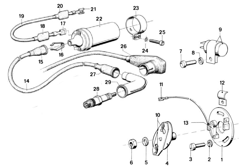 BMW R50-5 to R90S Ignition + coil