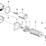 BMW R50-5 to R90S Oil filter