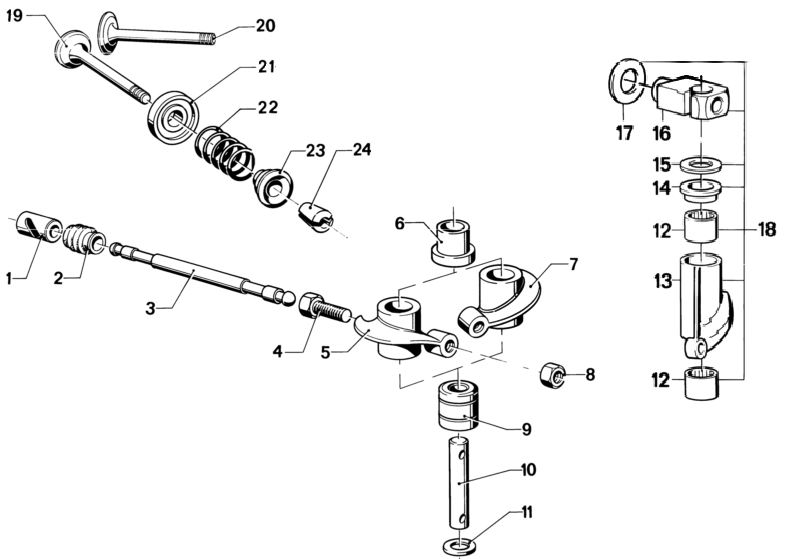 Bremslichtschalter klassische 2-Ventil BMW Motorrad R 50 - R 90 S